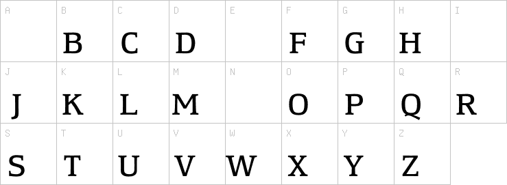 Uppercase characters