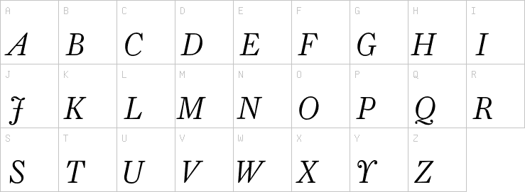 Uppercase characters