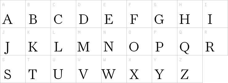 Uppercase characters