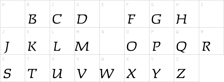 Uppercase characters