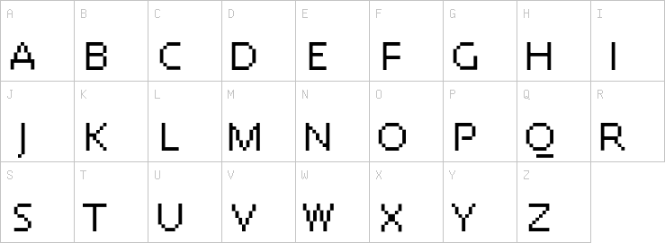 Uppercase characters