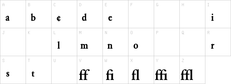 Uppercase characters