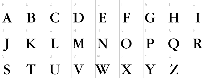 Uppercase characters
