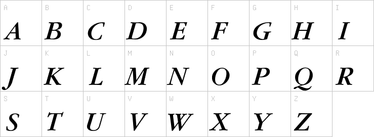 Uppercase characters