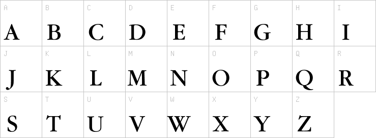 Uppercase characters
