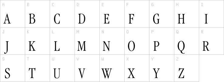 Uppercase characters