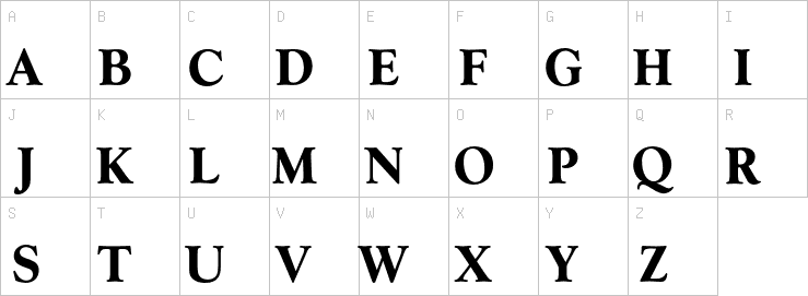 Uppercase characters