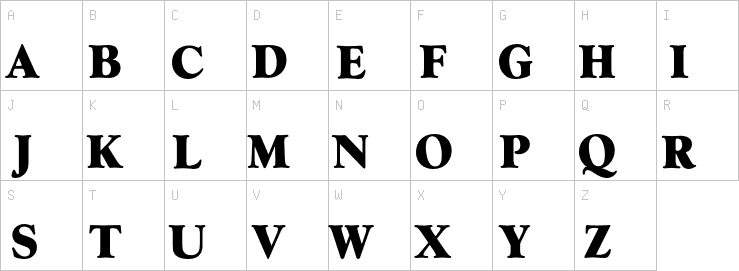 Uppercase characters
