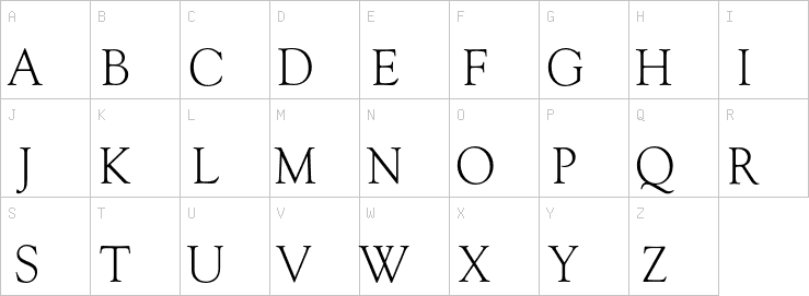 Uppercase characters