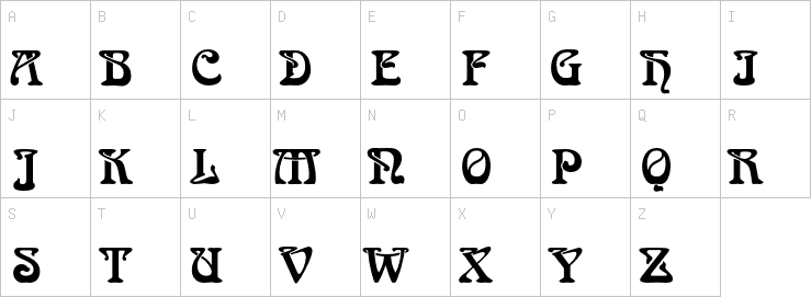 Uppercase characters