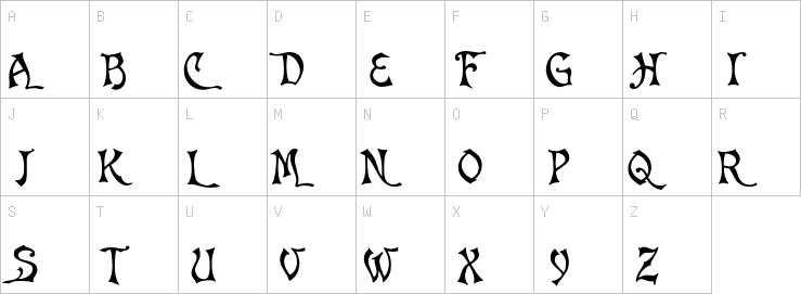 Uppercase characters