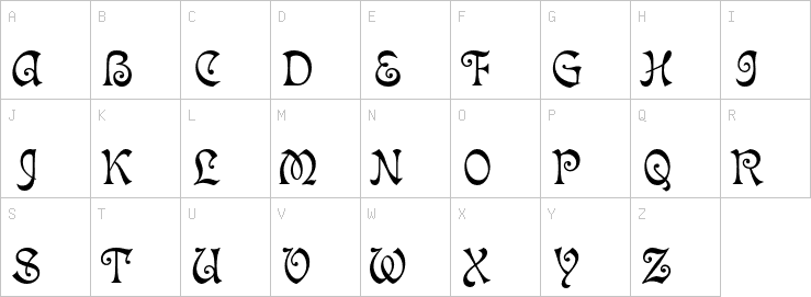 Uppercase characters