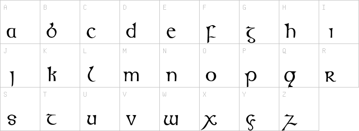 Uppercase characters