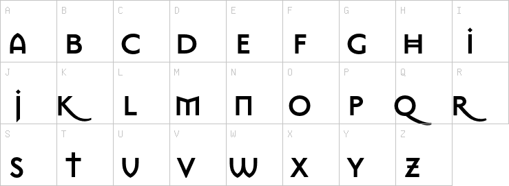 Uppercase characters