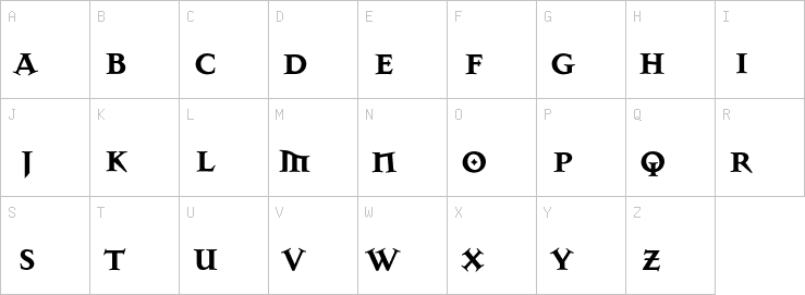 Uppercase characters