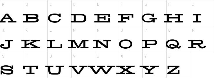 Uppercase characters