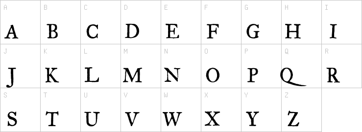 Uppercase characters