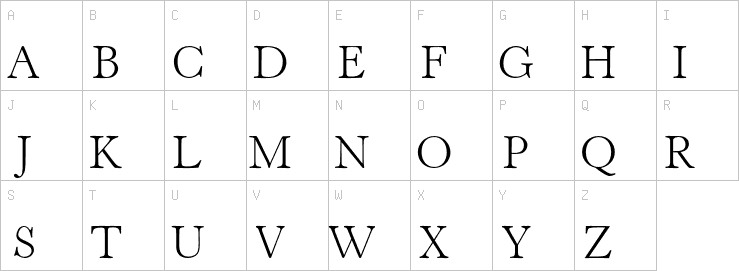 Uppercase characters