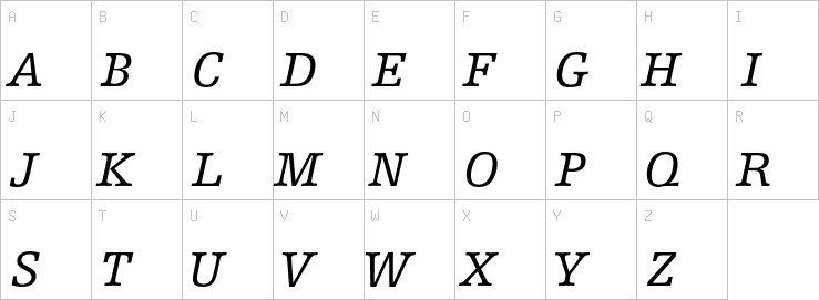 Uppercase characters