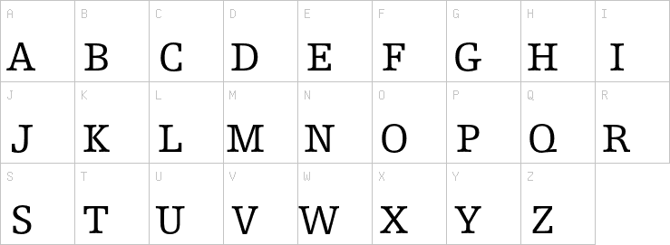 Uppercase characters