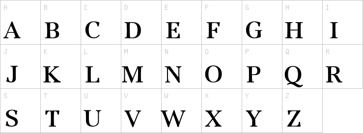 Uppercase characters
