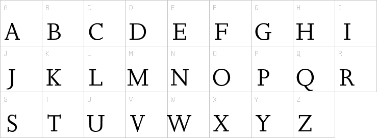 Uppercase characters