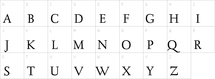 Uppercase characters