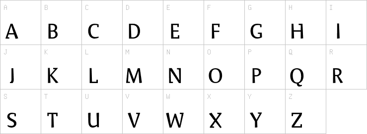 Uppercase characters