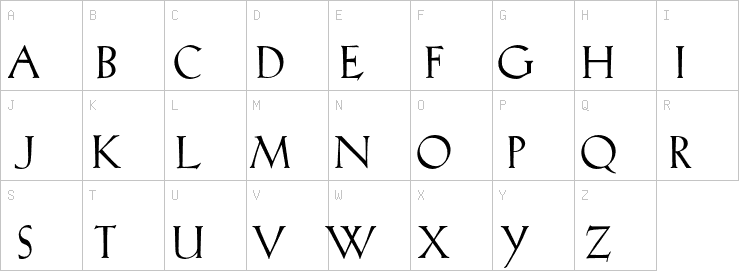 Uppercase characters