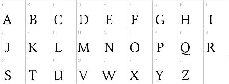 Uppercase characters