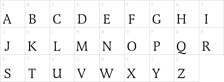 Uppercase characters