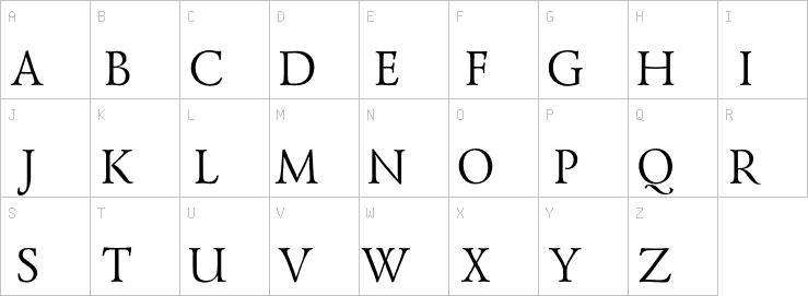 Uppercase characters