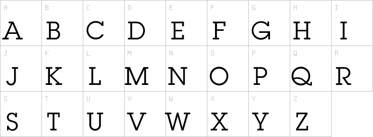Uppercase characters