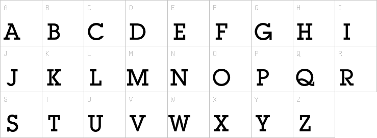 Uppercase characters