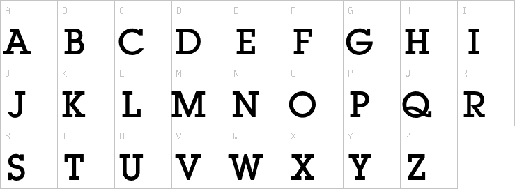 Uppercase characters