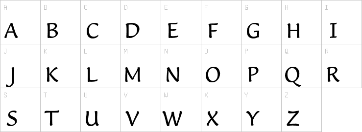 Uppercase characters