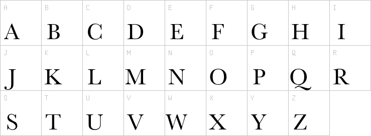 Uppercase characters