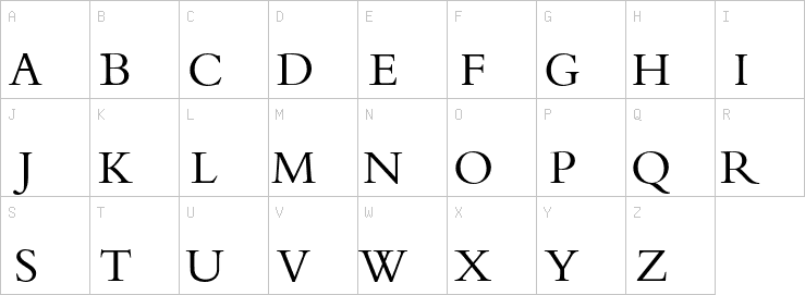 Uppercase characters