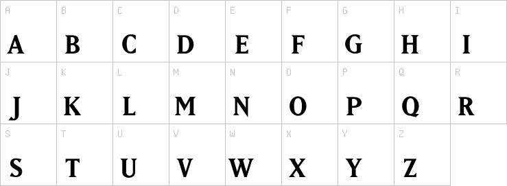 Uppercase characters