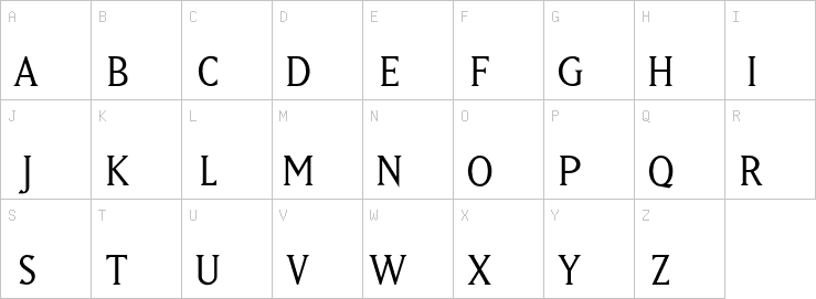 Uppercase characters