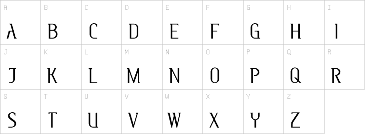 Uppercase characters