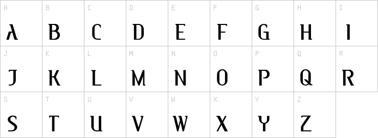 Uppercase characters