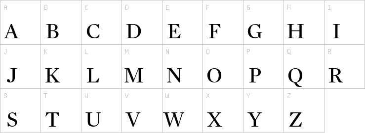 Uppercase characters