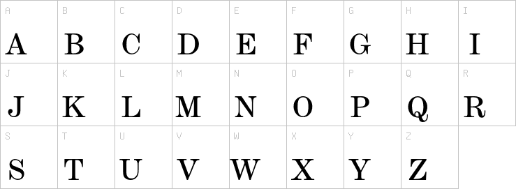 Uppercase characters