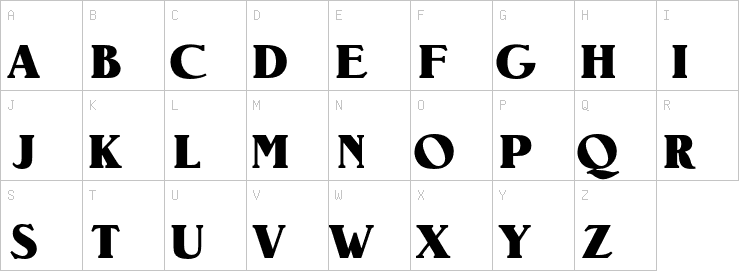 Uppercase characters