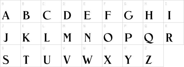 Uppercase characters