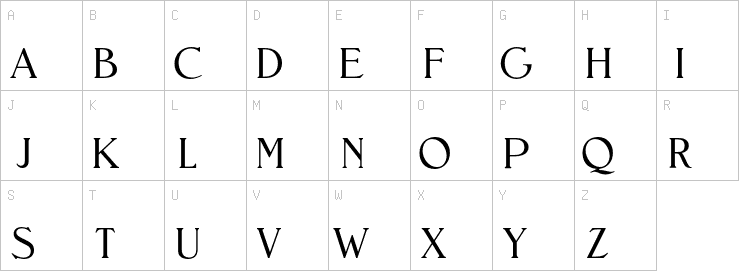 Uppercase characters