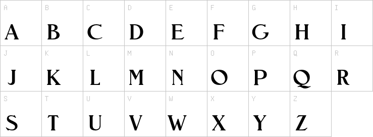 Uppercase characters