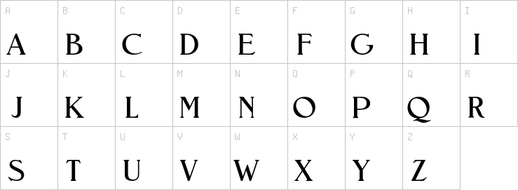 Uppercase characters