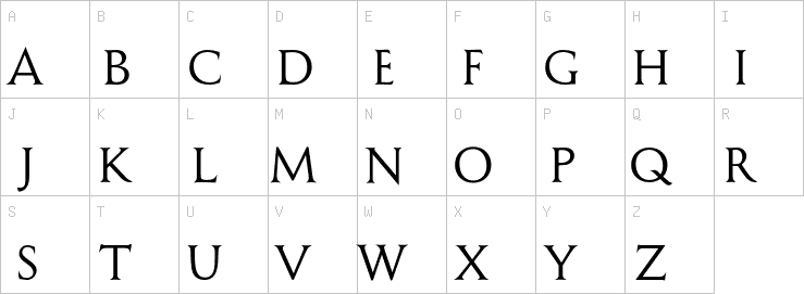 Uppercase characters